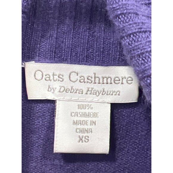 Oats Cashmere by Debra Hayburn Turtleneck Pullover Sweater Size XS Cashmere Knit - Picture 3 of 5